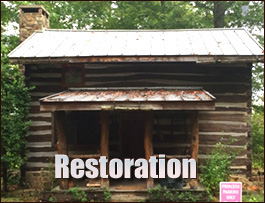 Historic Log Cabin Restoration  Ferrum, Virginia